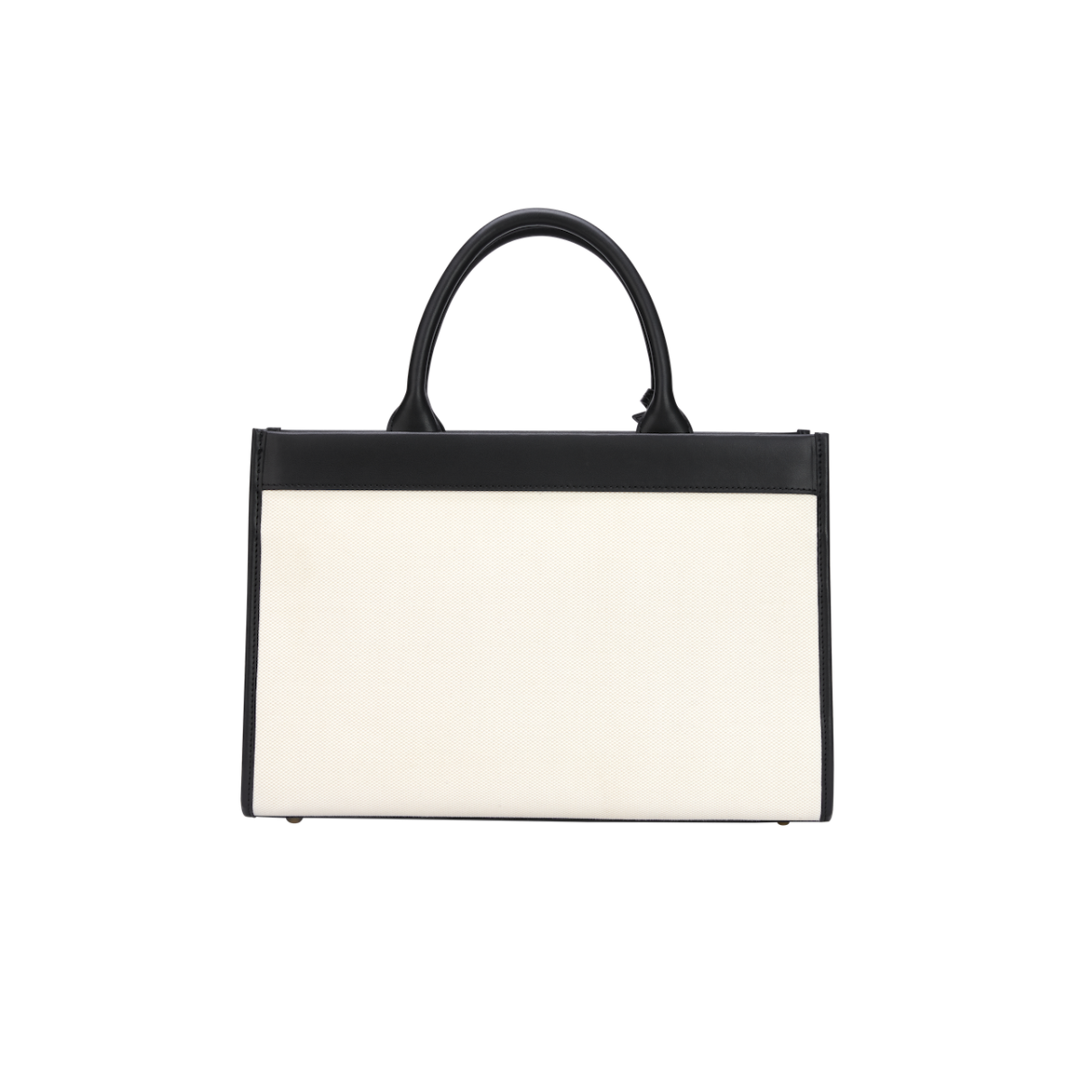 VERAFIED Leather-trimmed Canvas Tote