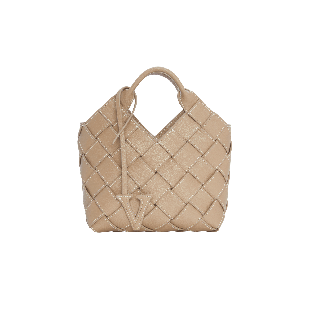 Etoupe Basket Woven Bag - Verafied New York