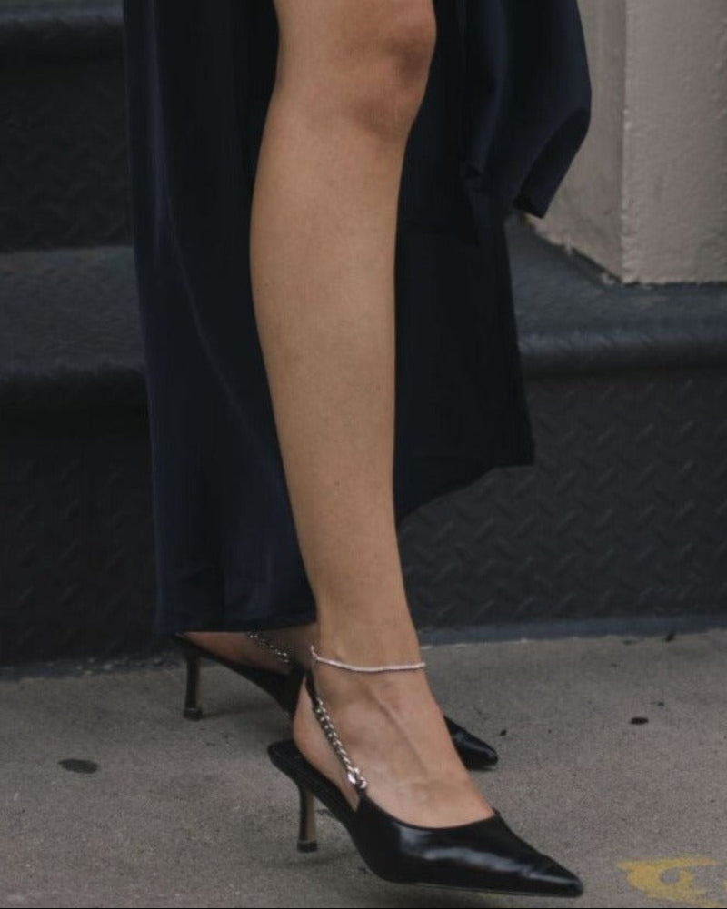 White Stone Anklet