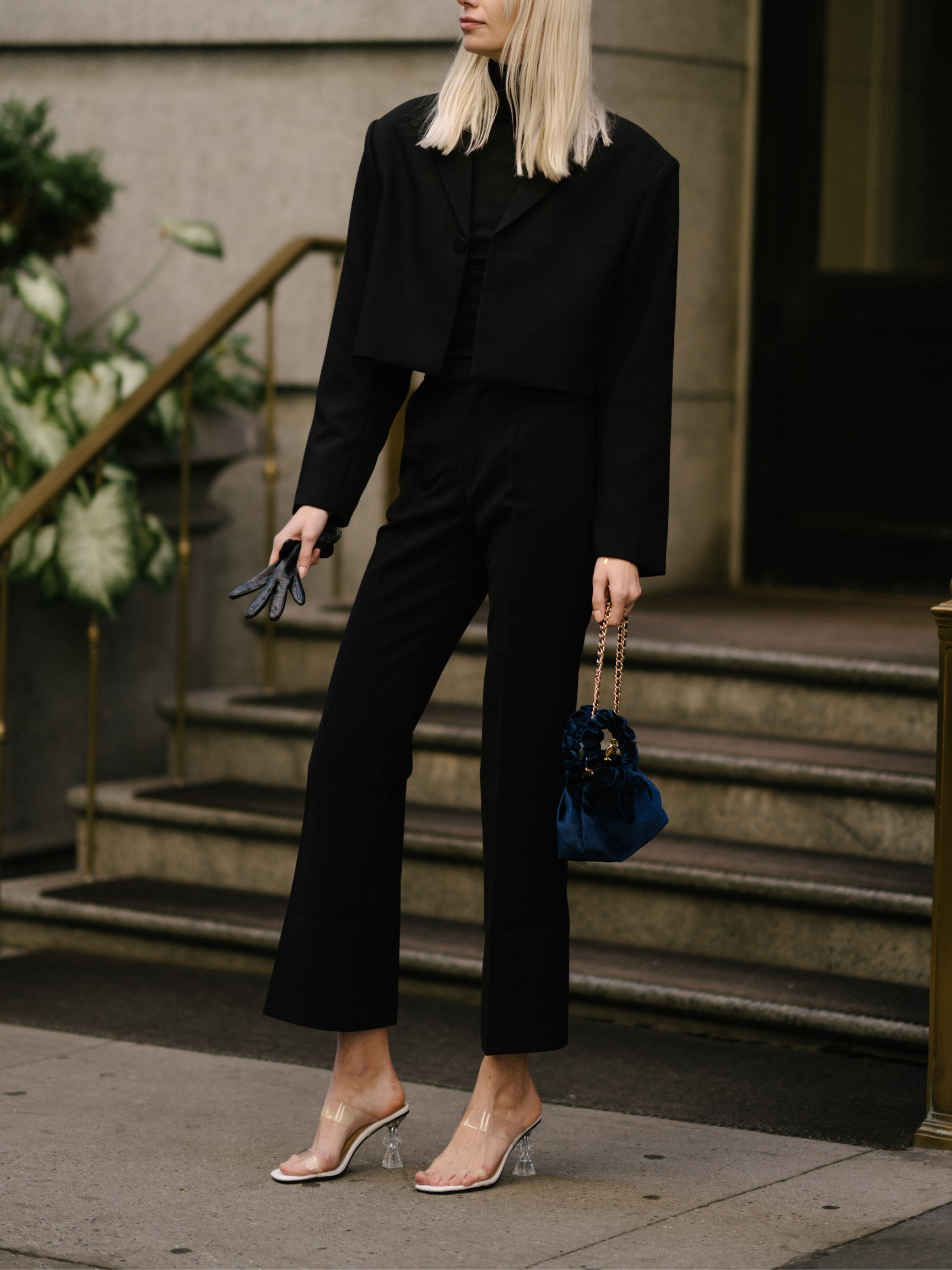 Black Posh Suit Pants (Final Sale)