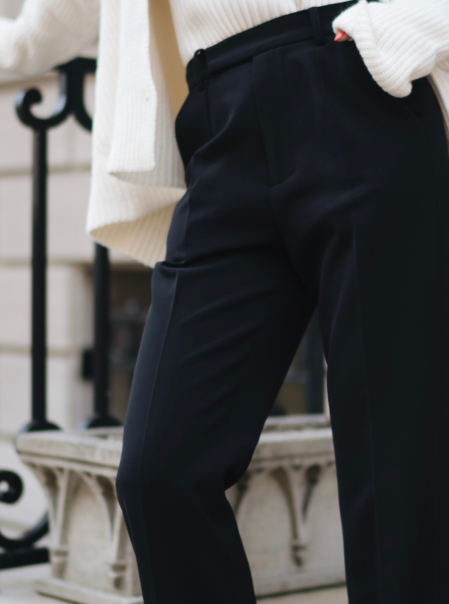 Black Posh Suit Pants (Final Sale)