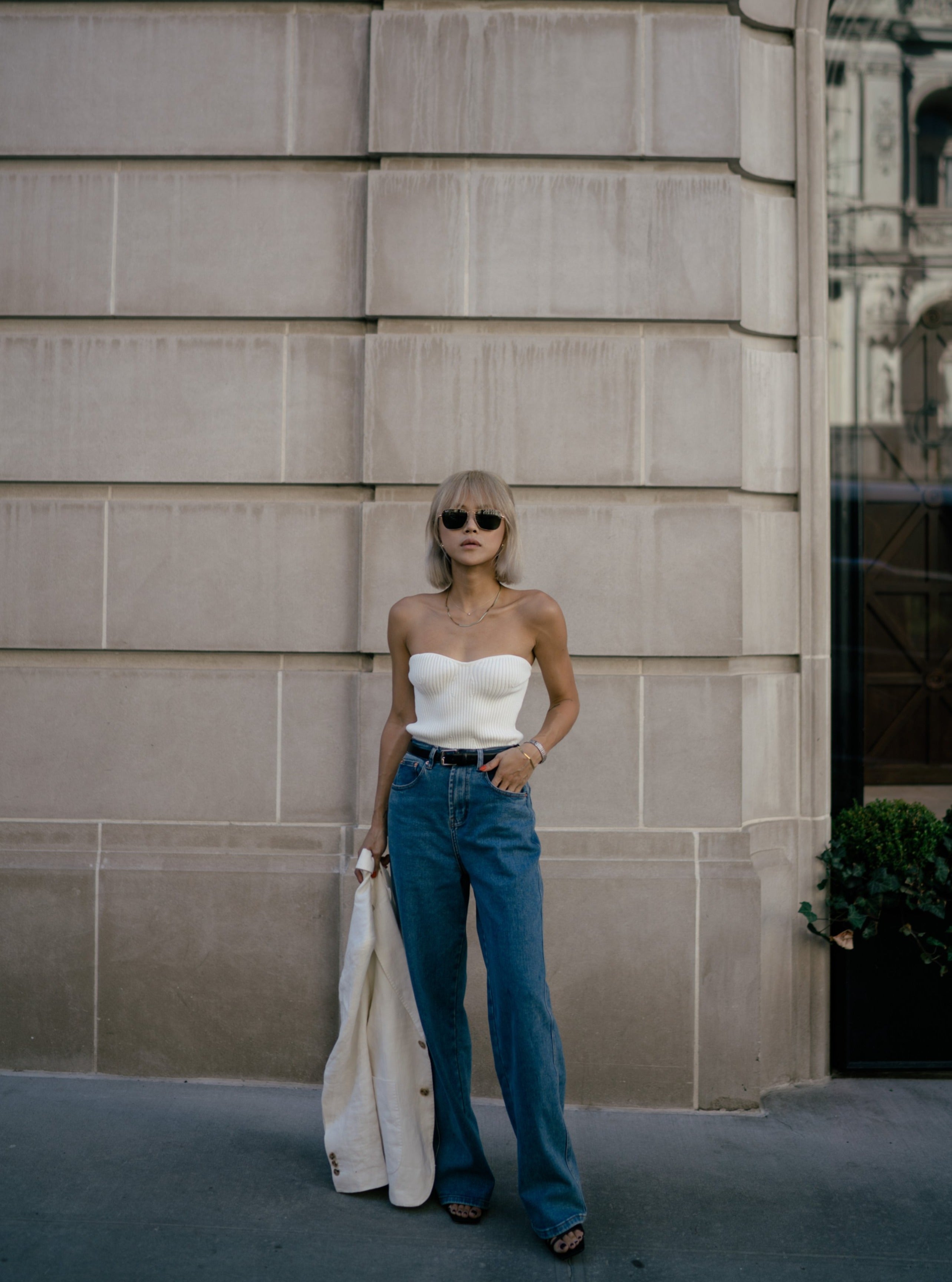 Lux Knit Top in Off White (Final Sale)