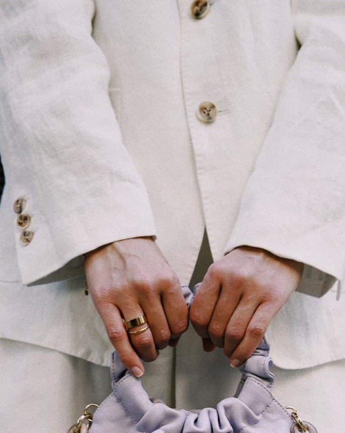 Brooke Drape Linen Blazer