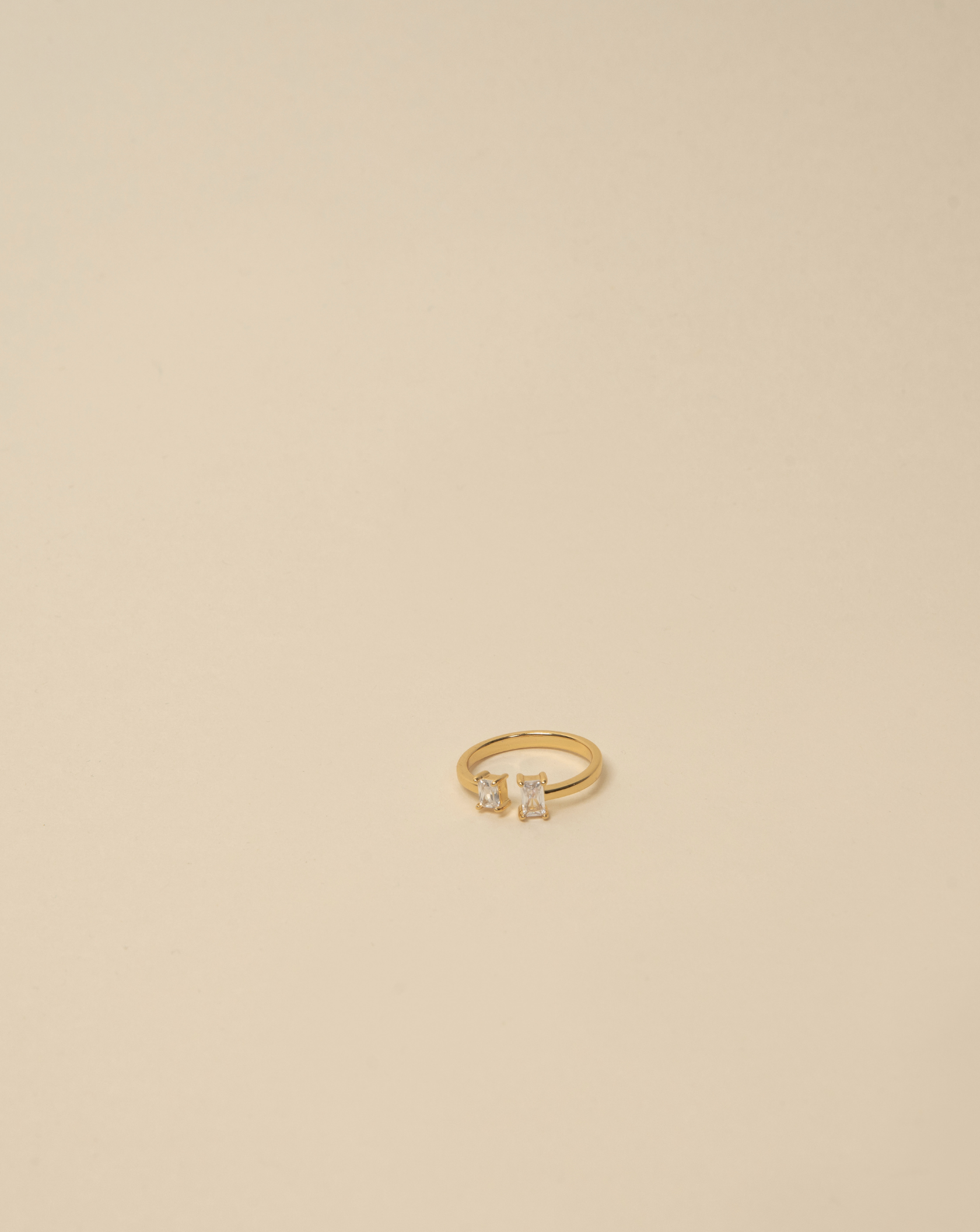 Golden Hour White Stone Ring