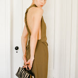 Zebra Calf Hair Éclair Bag