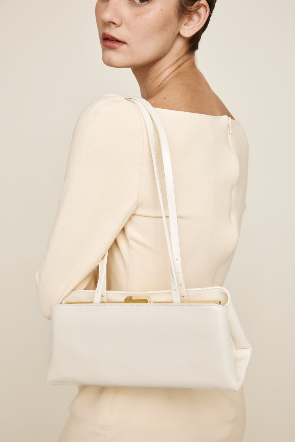 Gold Ivory Éclair Bag