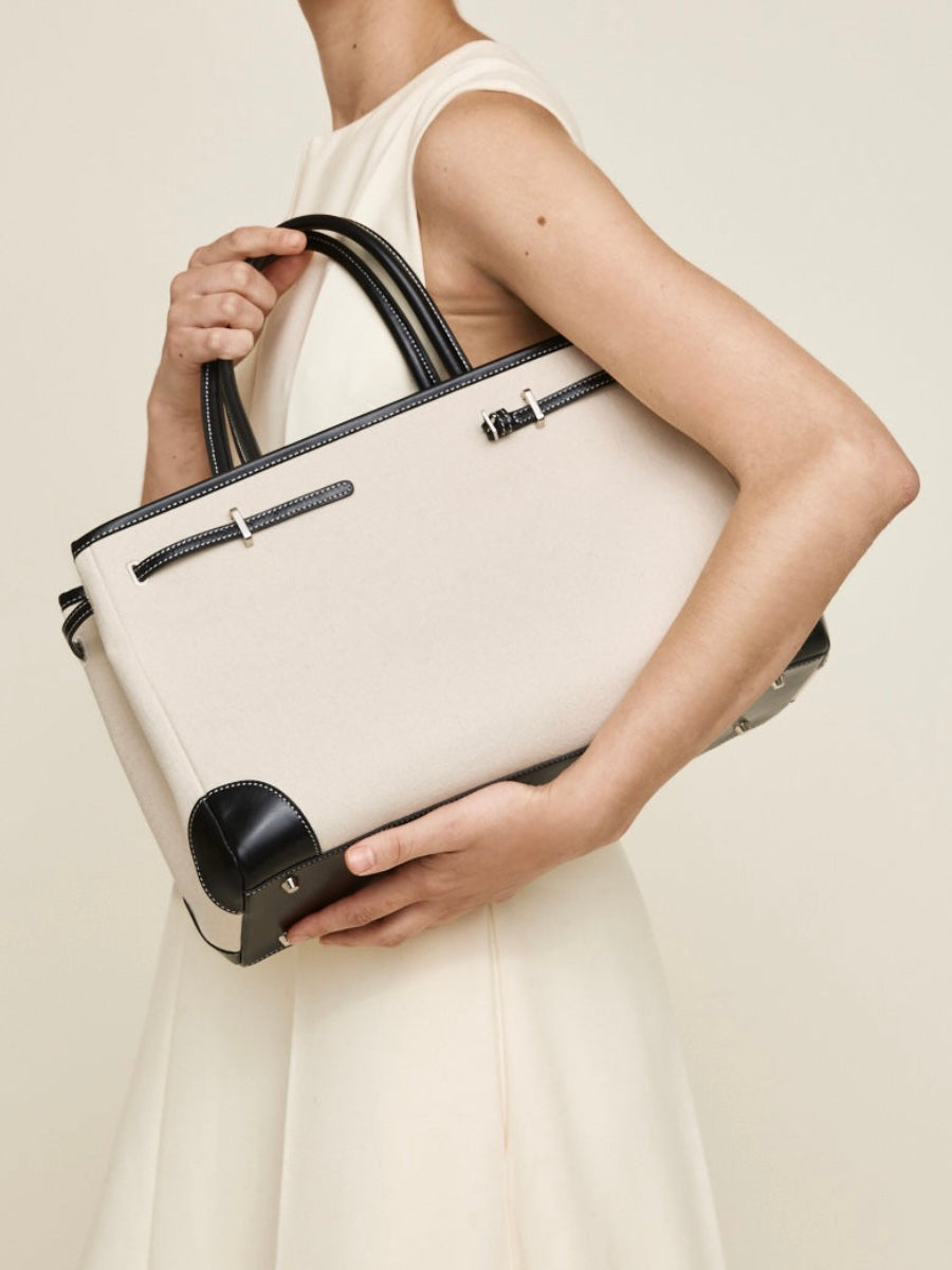 Black Canvas Book Tote Bag 33