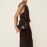 Mini Gold Black Hobo Bag