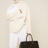 Espresso Suede Book Tote Bag 33