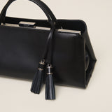 Silver Noir Tassel Charm