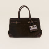 Espresso Suede Book Tote Bag 33