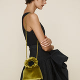 Mini Emerald Velvet Cloud Bag