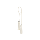 Silver Ivory Tassel Charm