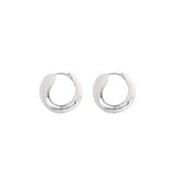 Ivory Orbit Hoop Earrings