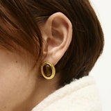 Aurora Oval Earrings