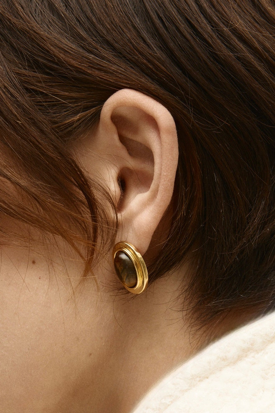 Aurora Oval Earrings