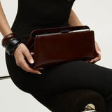 Black Leather Cuff Bracelet