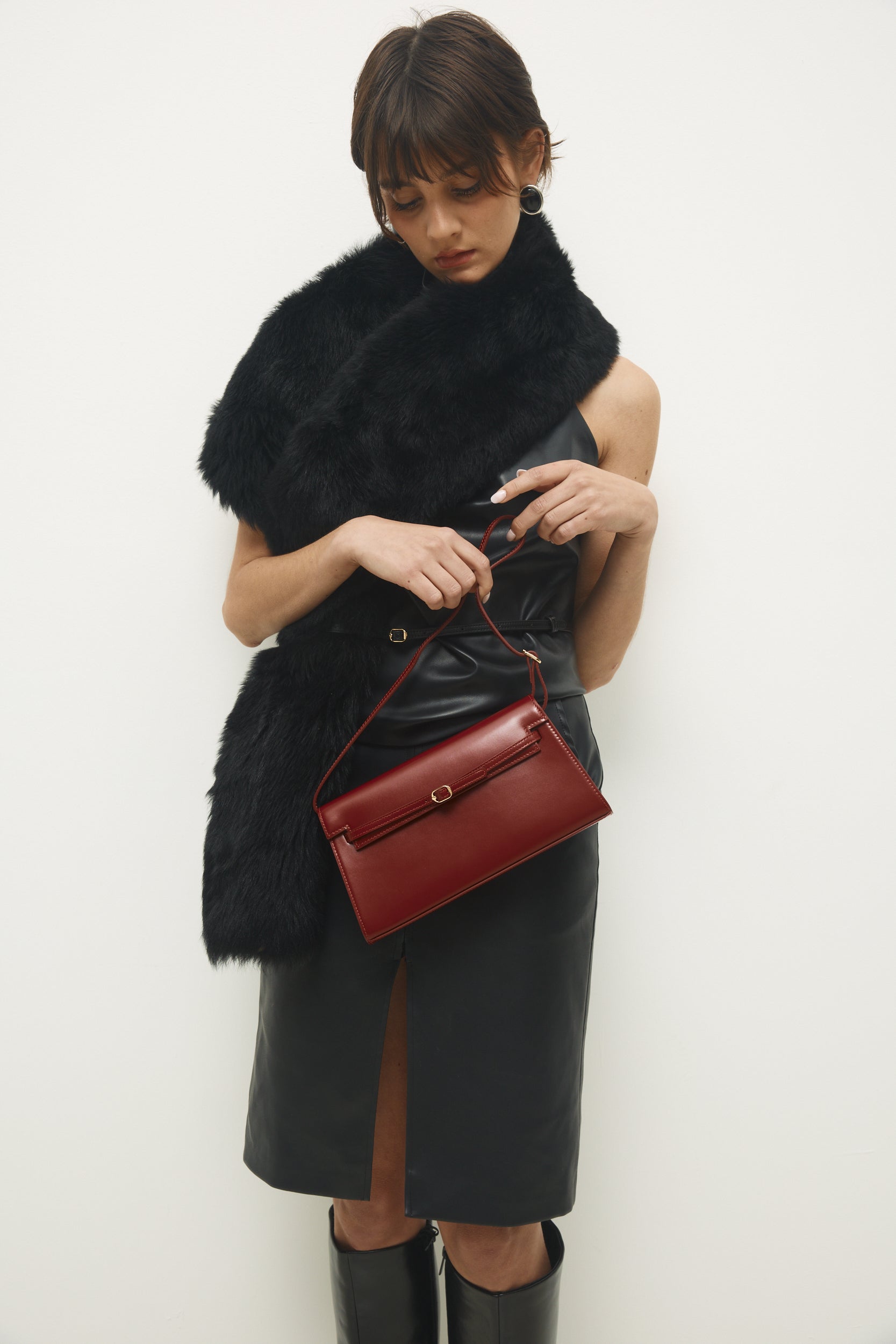 Dark Cherry Shoulder Bag