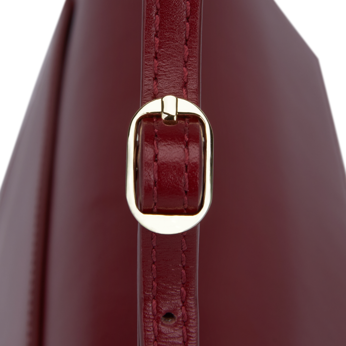 Dark Cherry Shoulder Purse Handbag  details