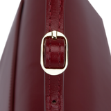 Dark Cherry Shoulder Purse Handbag  details
