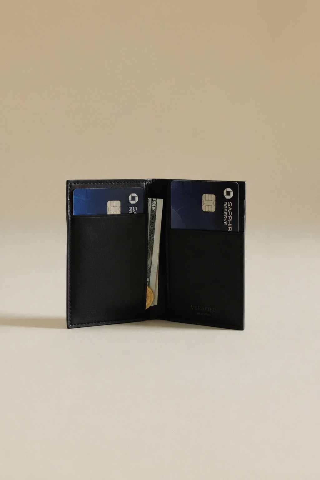 Black Croc Embossed Wallet - Verafied New York