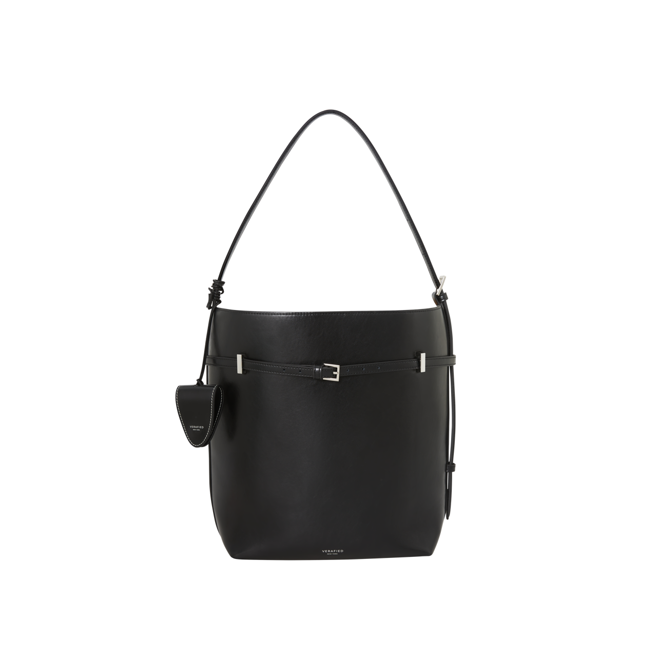 Black Belted Tote Bag