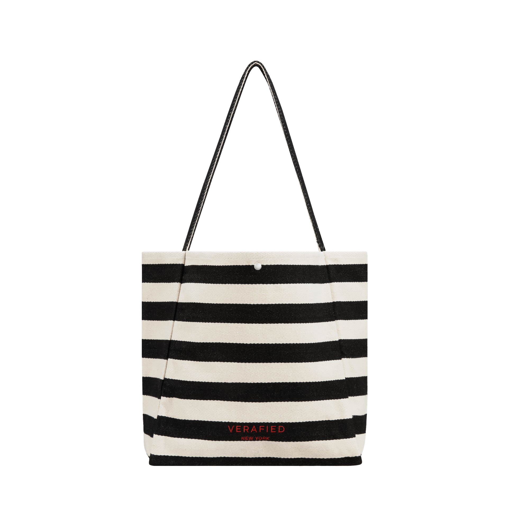 Large Stripe Tote Shoulder Bag