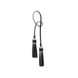 Silver Noir Tassel Charm
