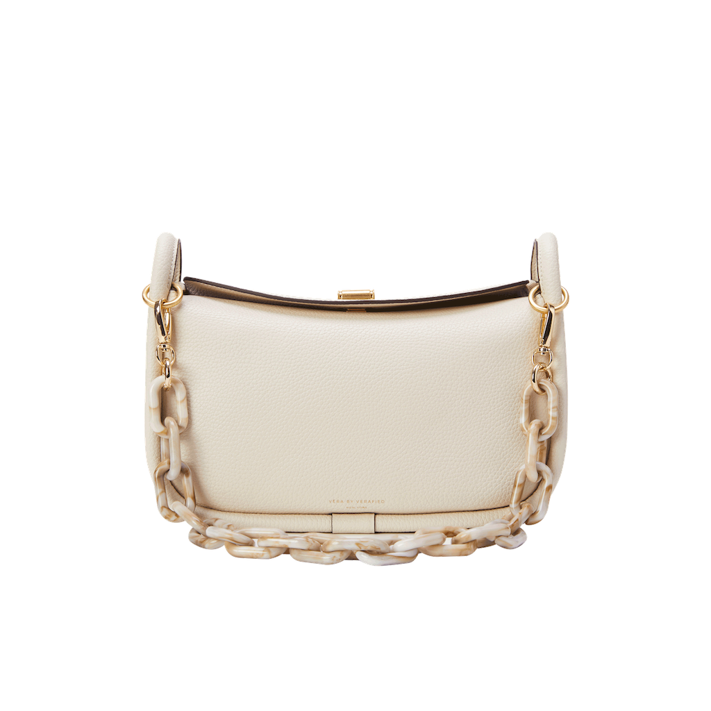 Coconut Shoulder Bag Bag with Marble Chain