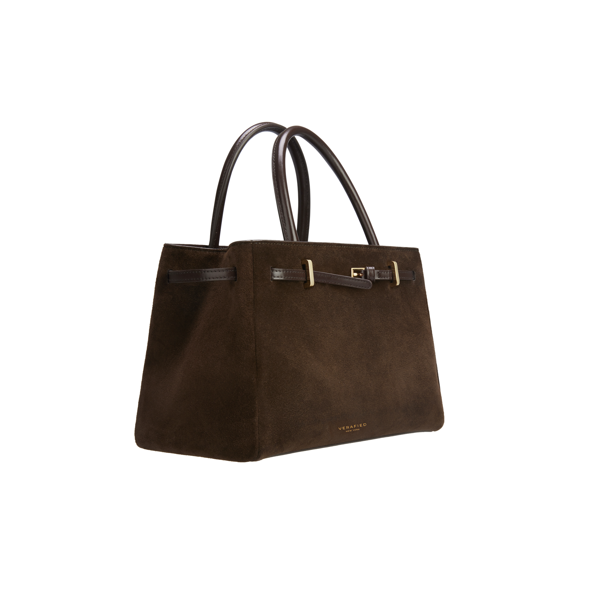 Espresso Suede Book Tote Bag 25 (Pre-Order Only. Will Ship Mid March)