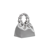 Mini Silver Diamond Handbag