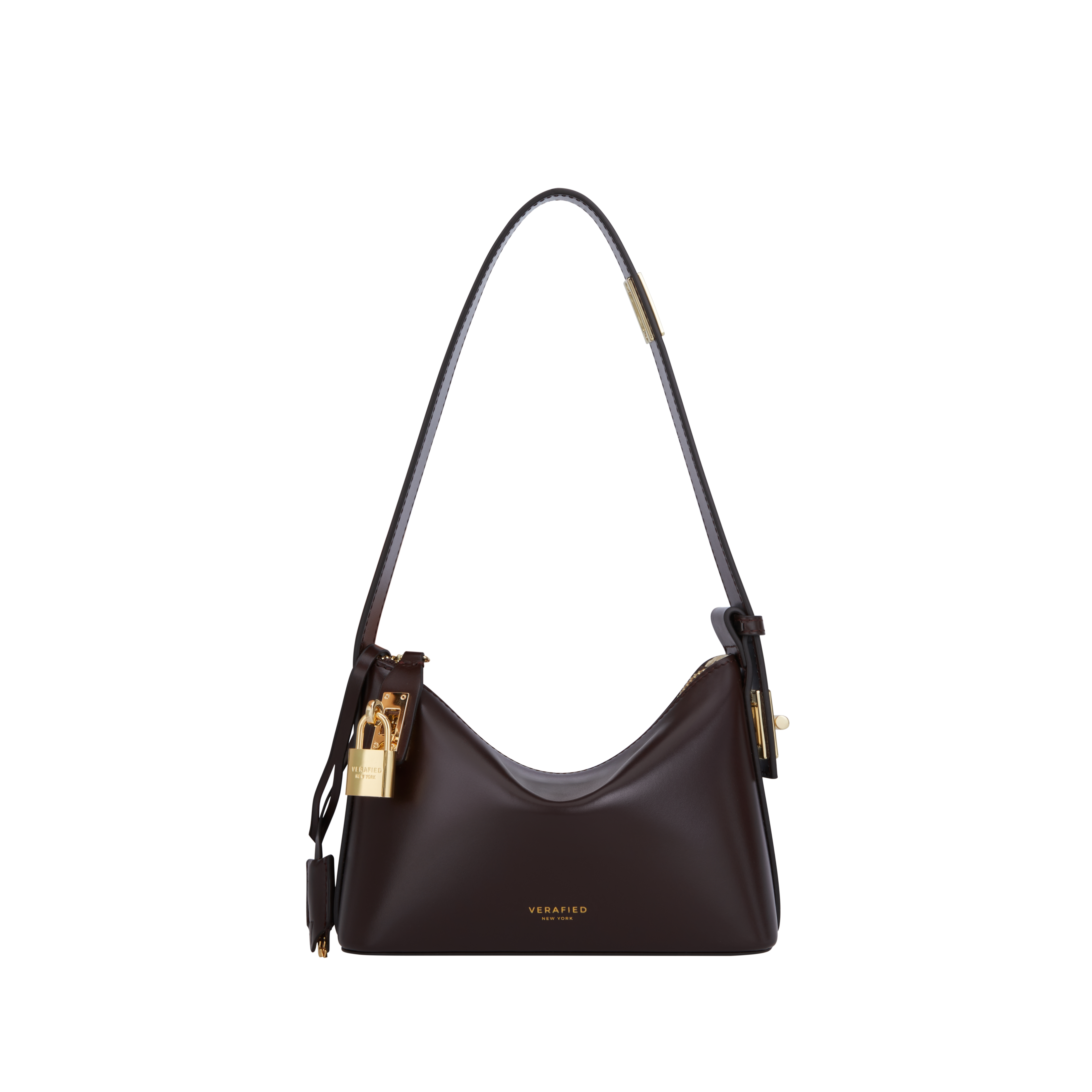 Mini Gold Chocolate Hobo Bag