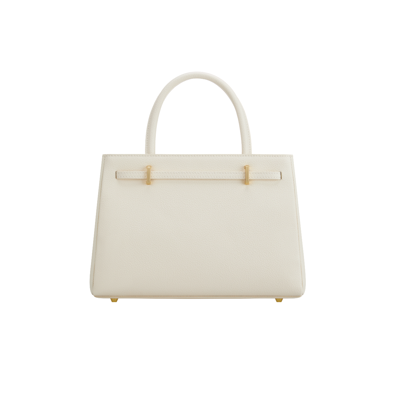 Ivory Leather Book Tote Bag 25