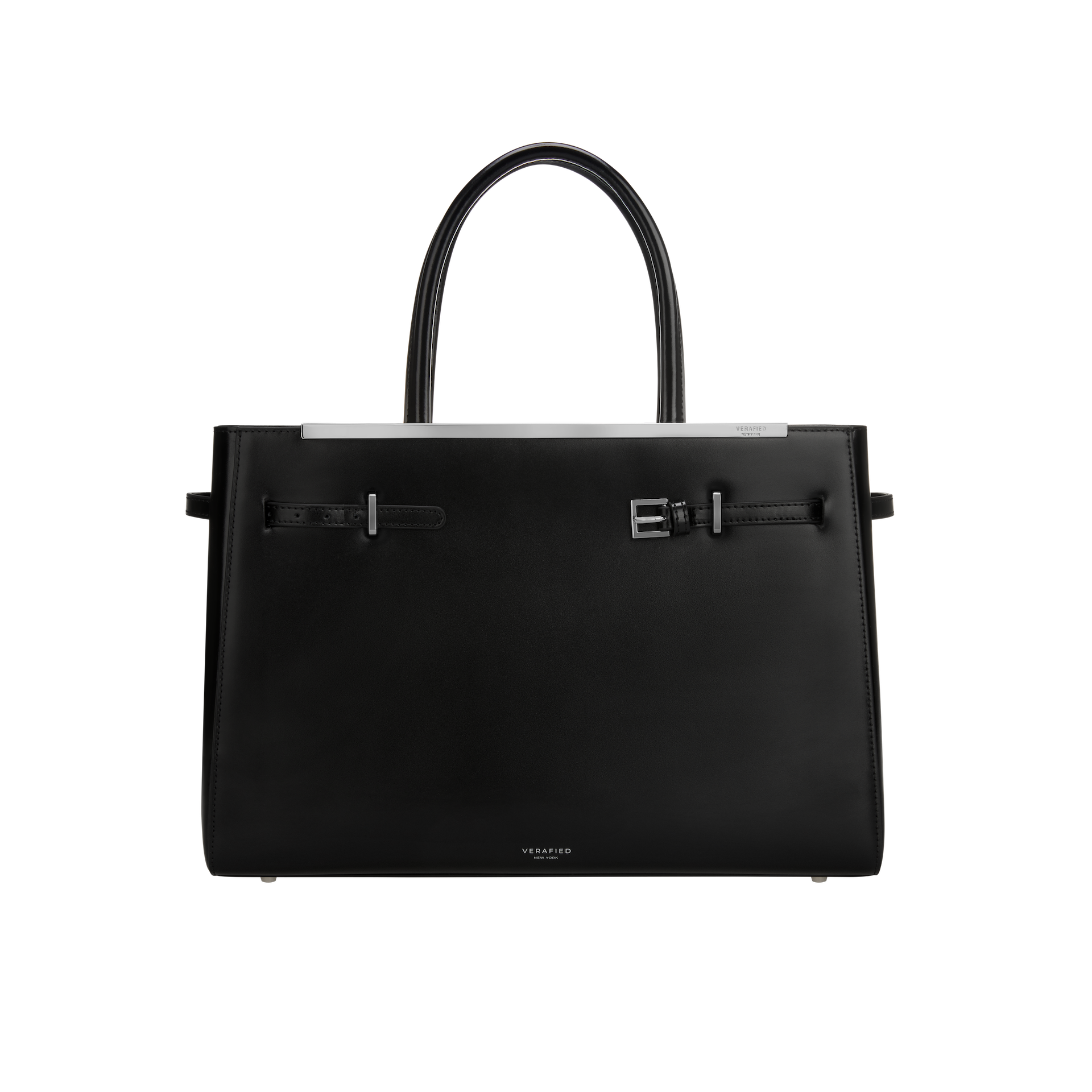 Noir Leather Book Tote Bag 33