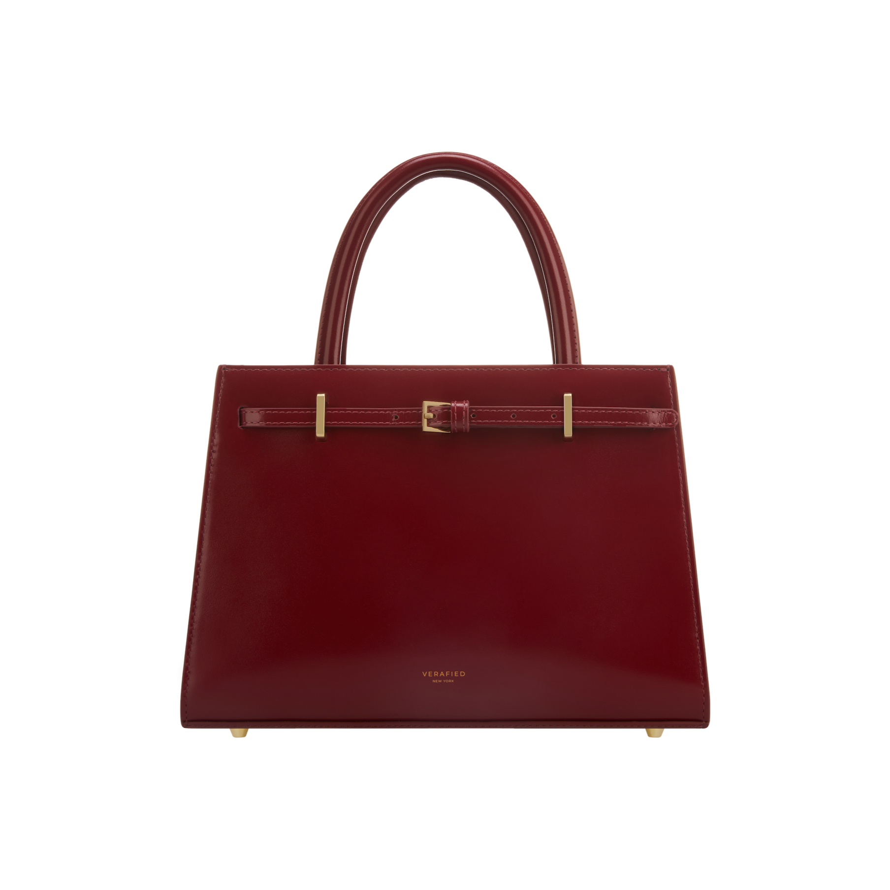 Dark Cherry Book Leather Tote Bag 25