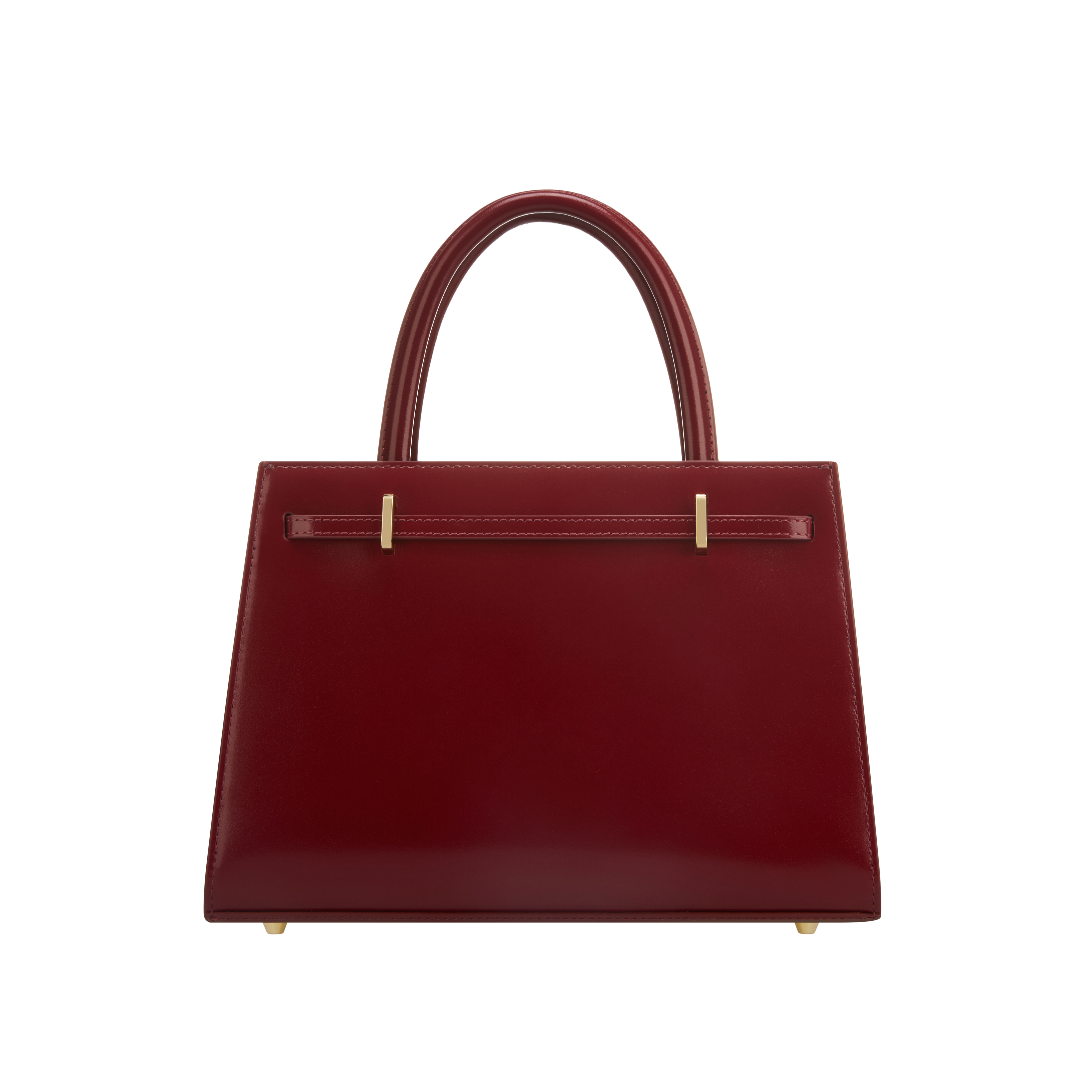 Dark Cherry Book Leather Tote Bag 25