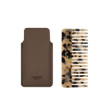 Espresso Hair Comb with Case