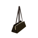 Espresso Suede Éclair Bag