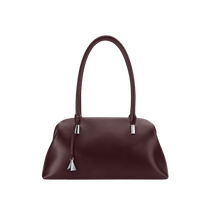Medium Burgundy Club Shoulder Bag 