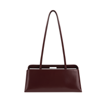 Burgundy Éclair Bag: Dark Cherry Clutch Handbag 