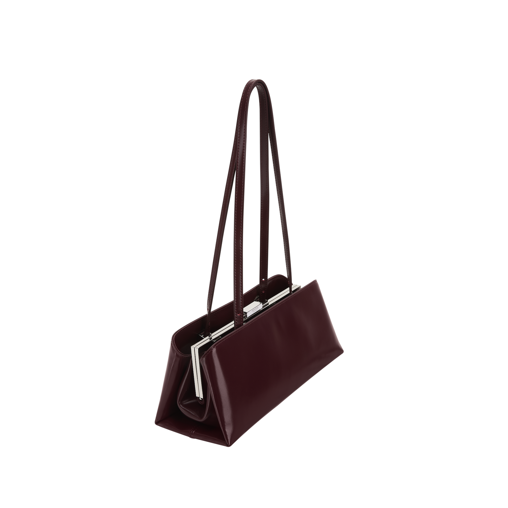 Burgundy Éclair Bag: Dark Cherry Clutch Handbag - Verafied New York