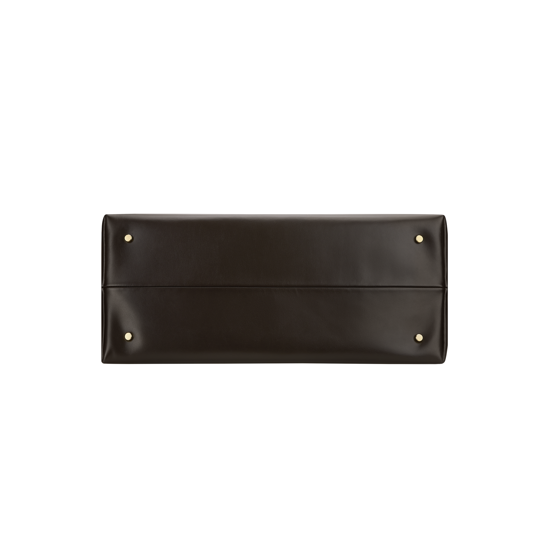 Chocolate Club Large Handbag with gold studs on a white background