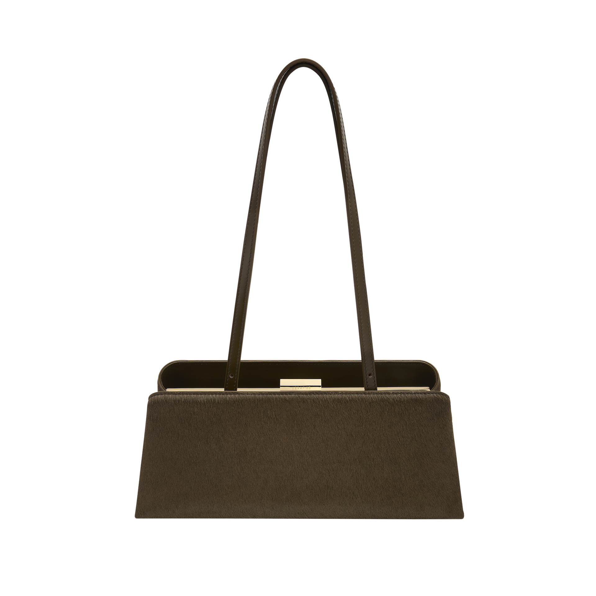 Olive Calf Hair Clutch Shoulder Handbag