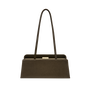 Olive Calf Hair Clutch Shoulder Handbag