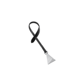 Silver Black Pyramid Charm