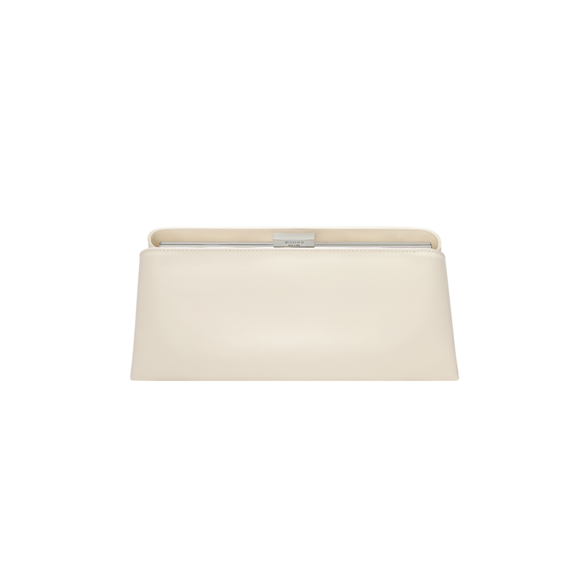 Silver Ivory Éclair Bag: White Clutch Handbag - Verafied New York