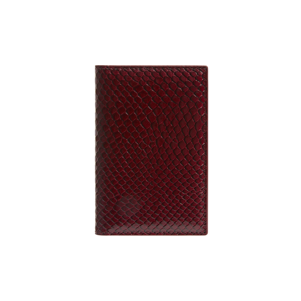 Maroon Python Embossed Wallet - Verafied New York