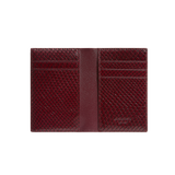 Maroon Python Embossed Wallet