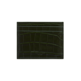Emerald Croc Embossed Cardholder
