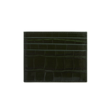 Emerald Croc Embossed Cardholder